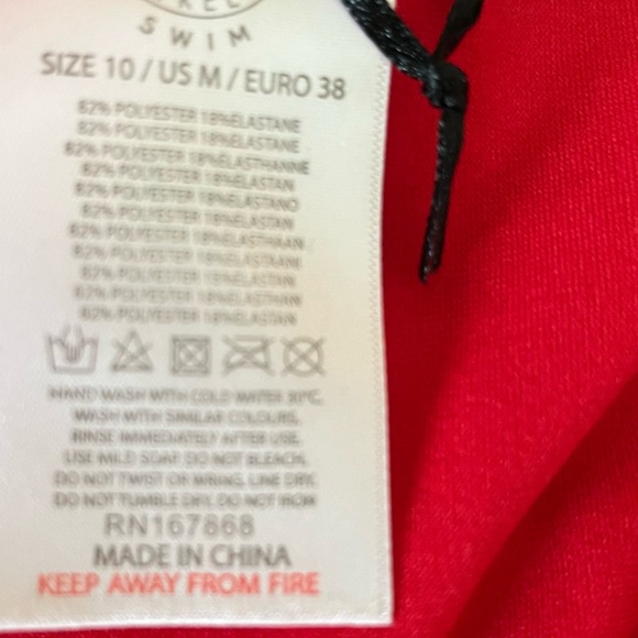 Daisy Street brand bikini bottom bright orange and red colors - Picture 12 of 15